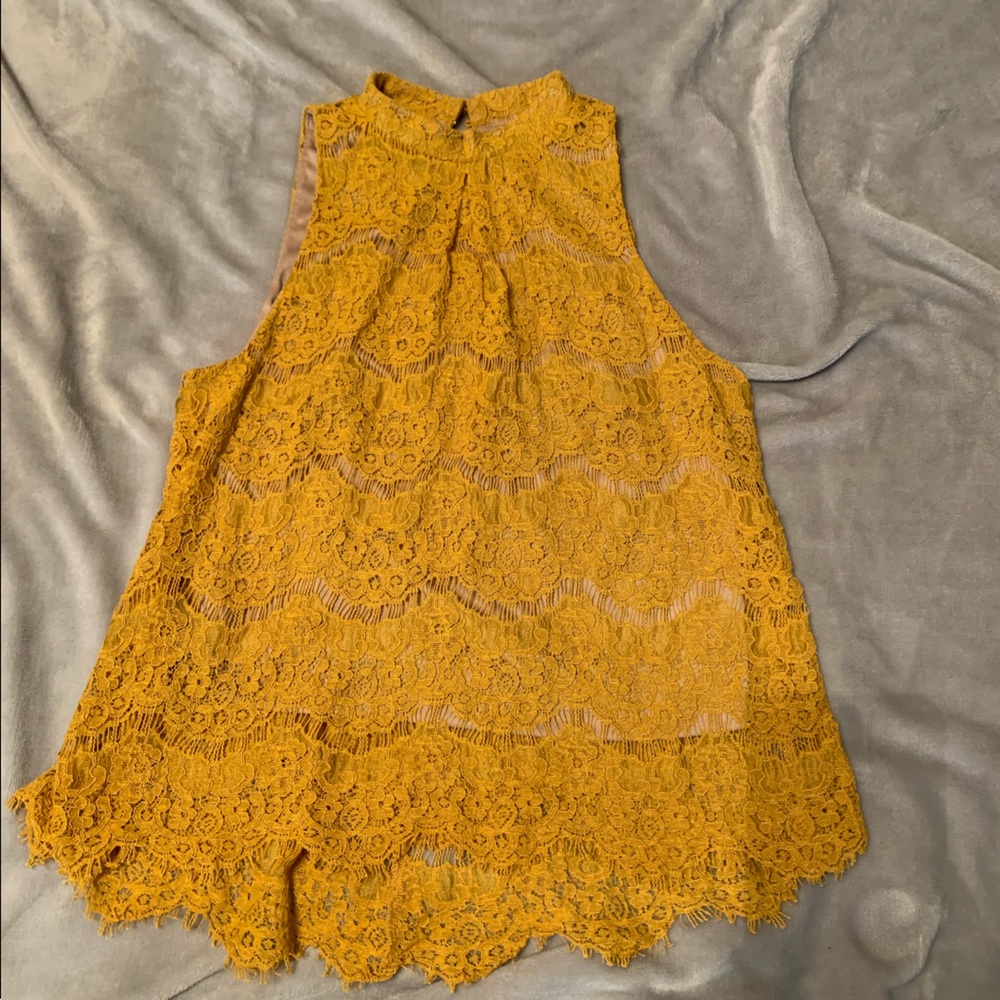 Love,fire high neck tank size small